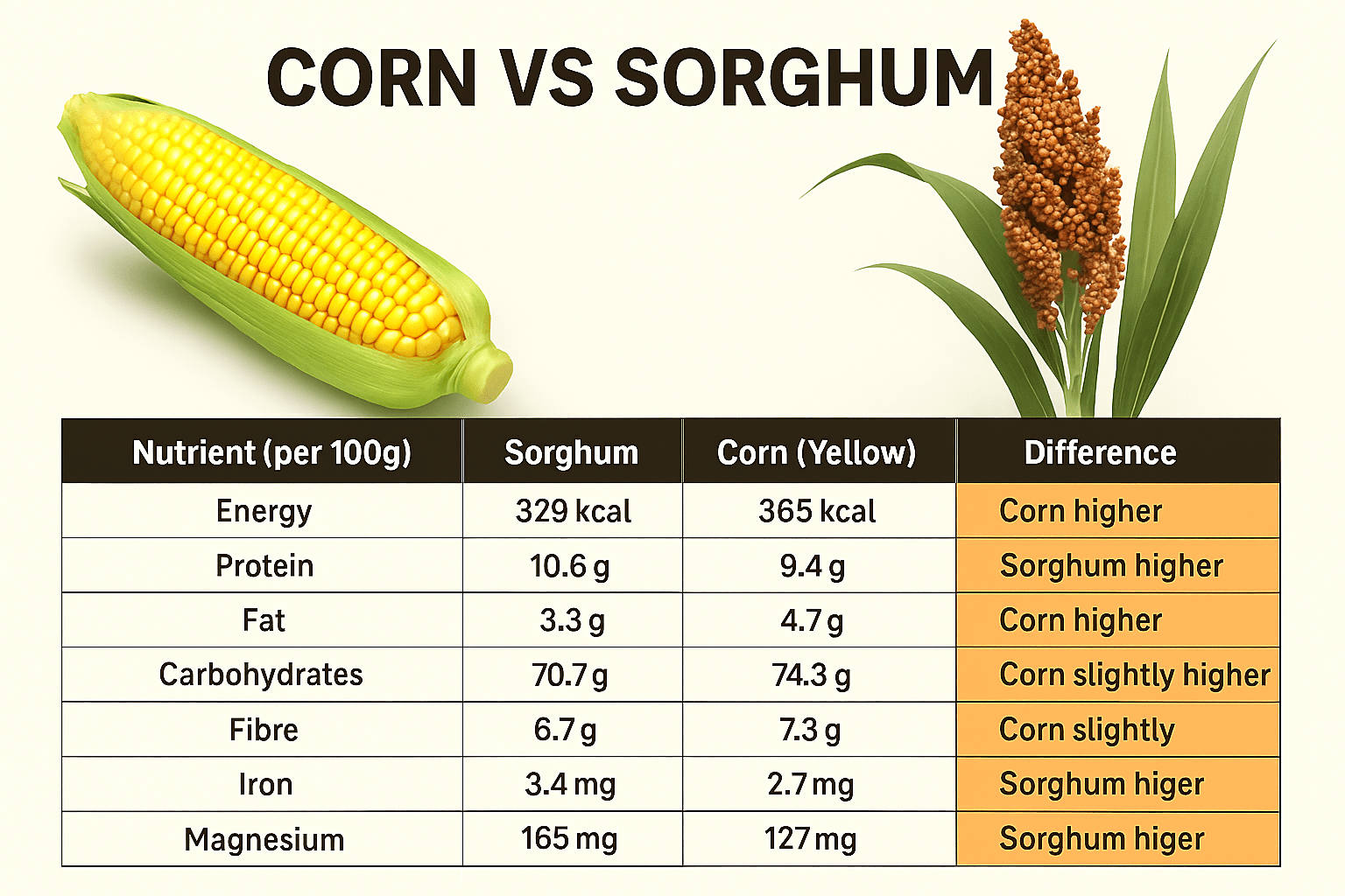 Corn vs Sorghum